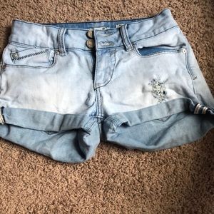 Size one shorts